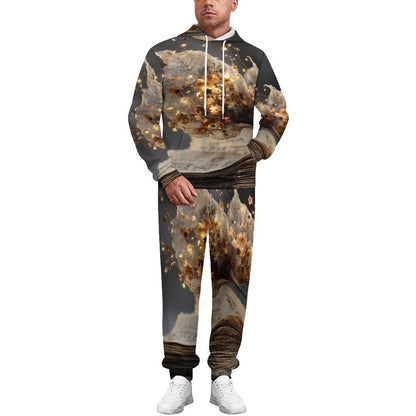 Men's Casual Hoodie Tracksuit Two-Piece Outfit