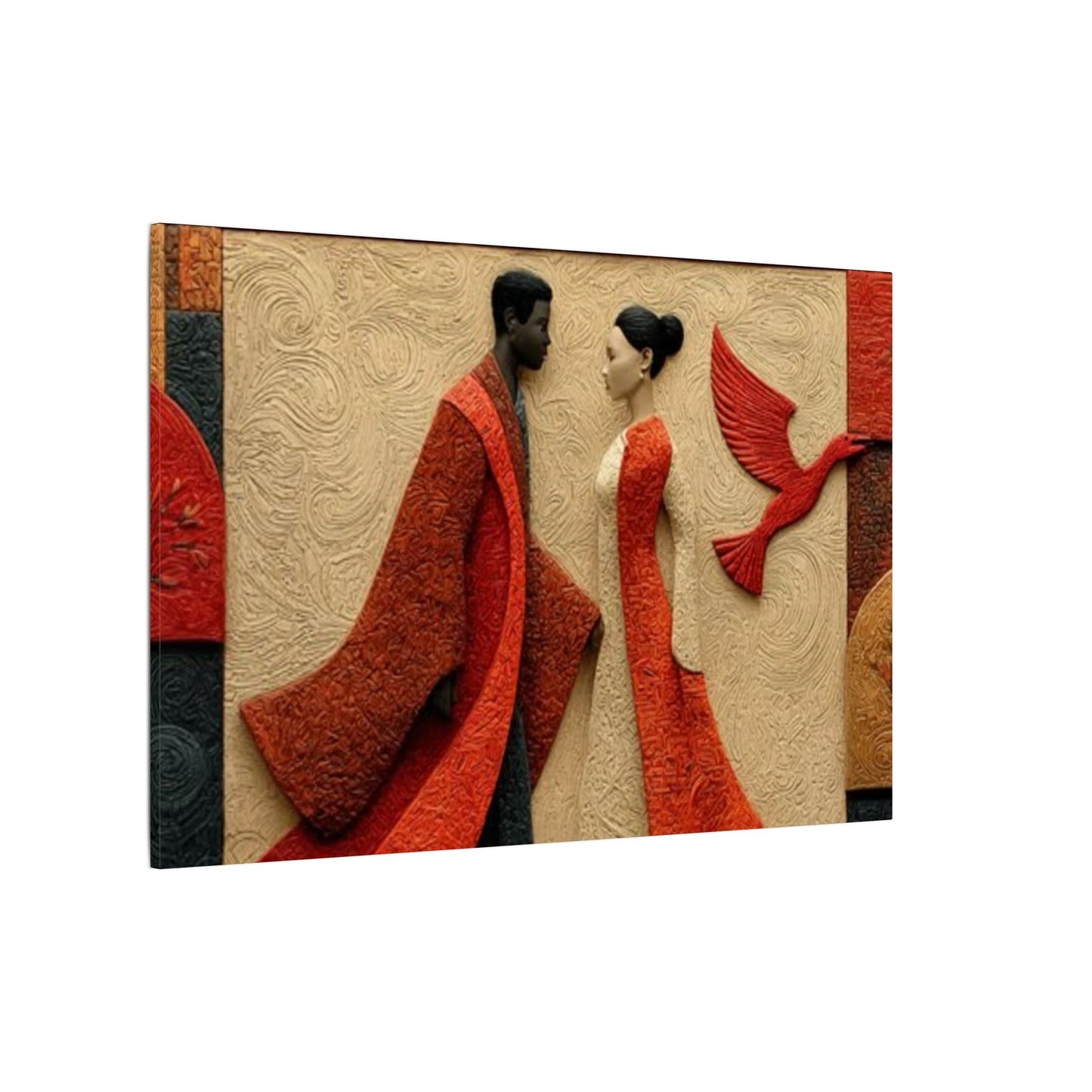 Royal Radiance | Premium Impasto-Style Canvas Print (Multi-Size)