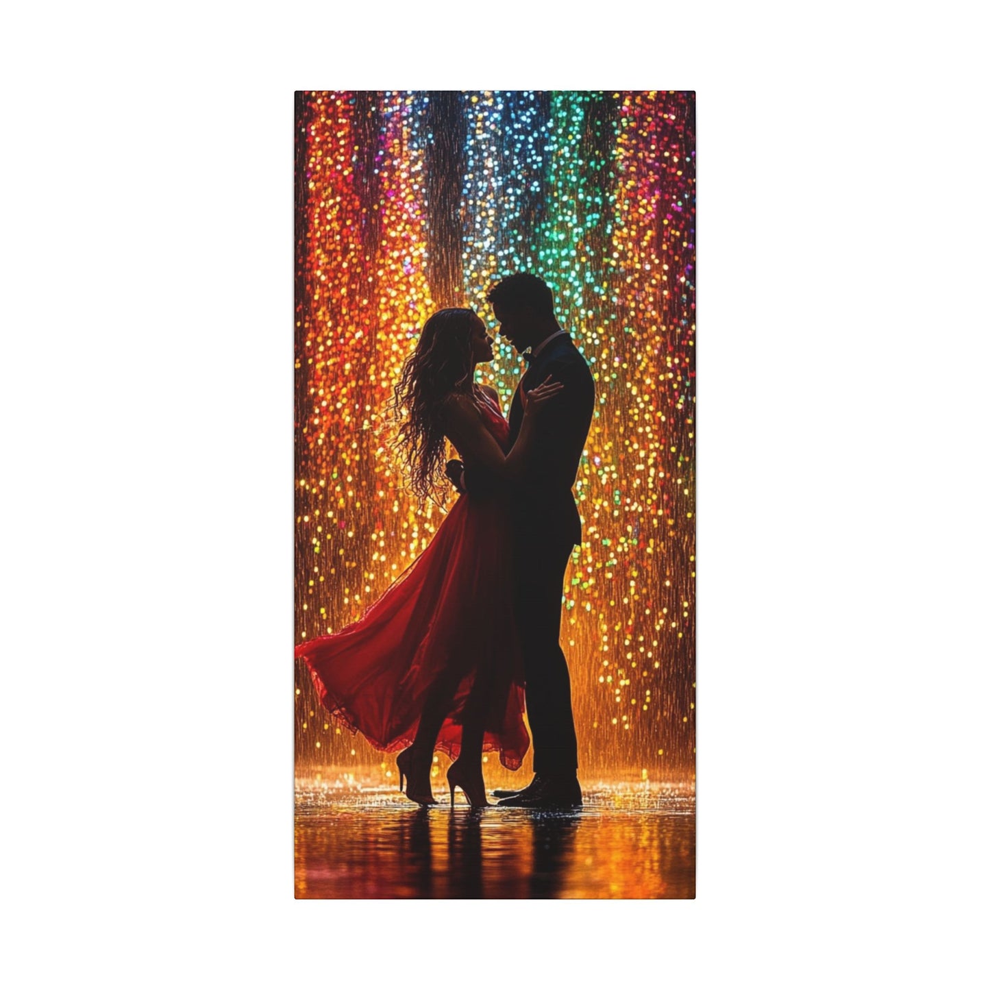 Luminous Lovers | Premium Impasto-Style Canvas Print (Multi-Size)