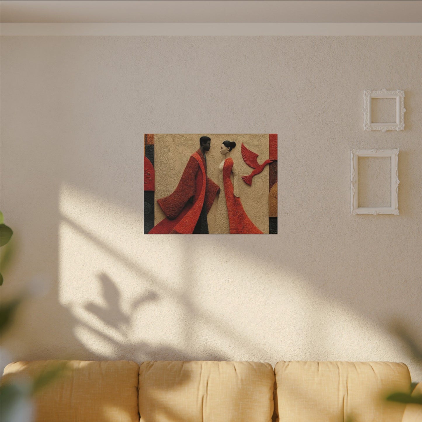 Royal Radiance | Premium Impasto-Style Canvas Print (Multi-Size)