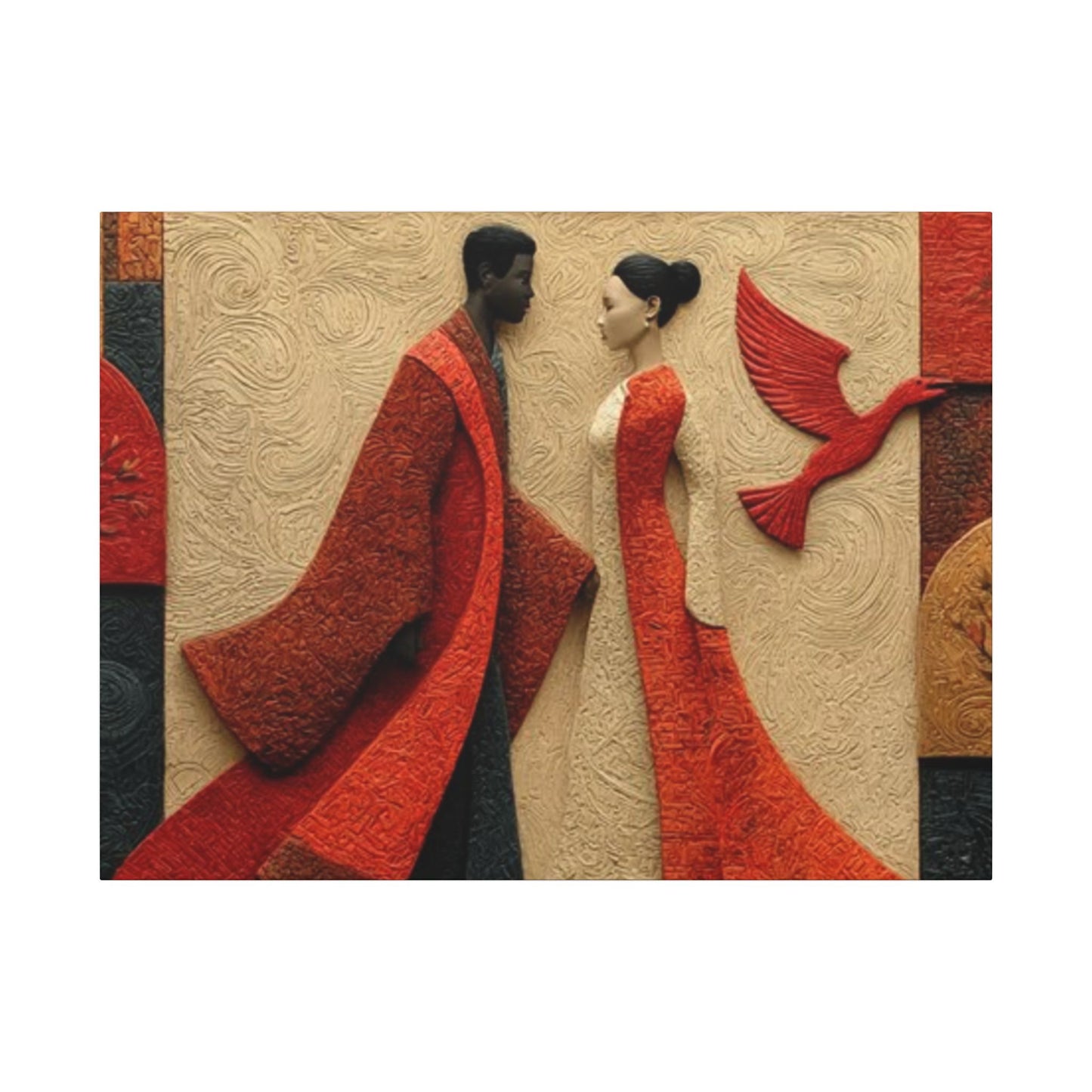 Royal Radiance | Premium Impasto-Style Canvas Print (Multi-Size)