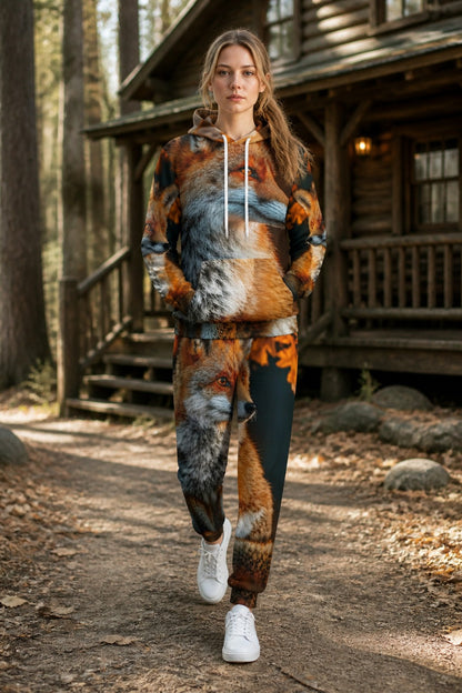 Amber Fox Unisex Hoodie & Jogger Set