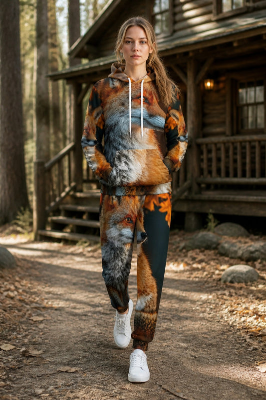 Amber Fox Unisex Hoodie & Jogger Set