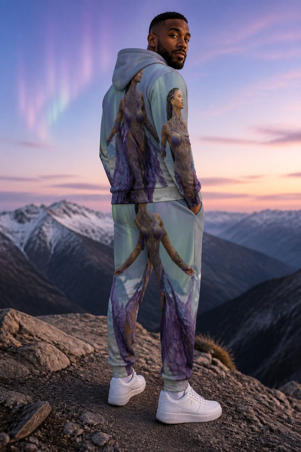 Starlight Aurora Hoodie Set