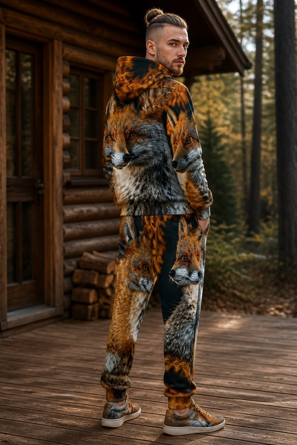 Amber Fox Unisex Hoodie & Jogger Set
