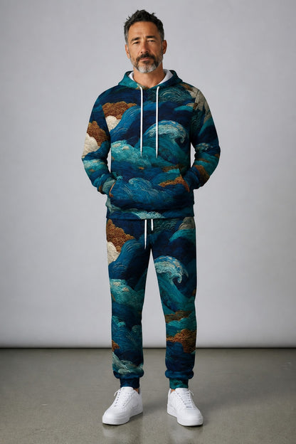 Water Waves Unisex Hoodie & Jogger Set