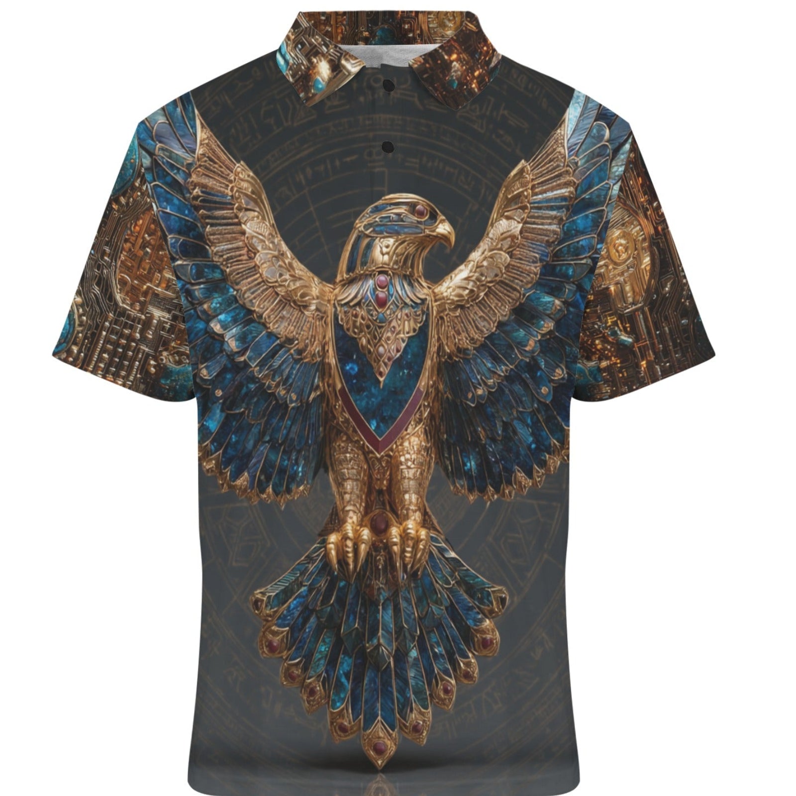 Shirt with an eagle design on a white background