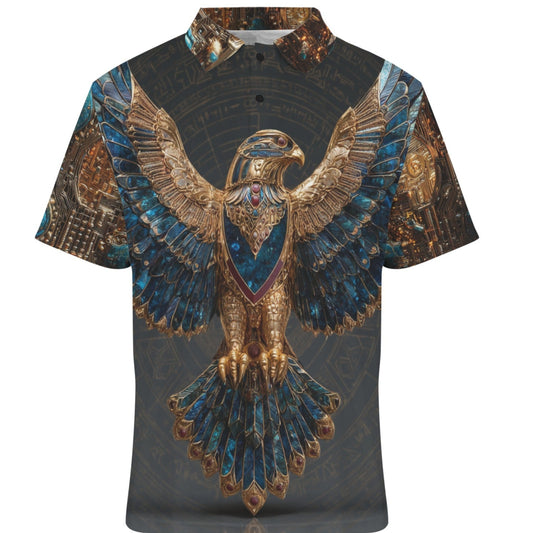Shirt with an eagle design on a white background