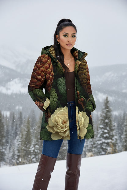 Winter Forest Hooded Puffer Coat