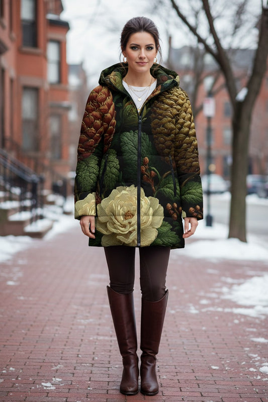 Winter Forest Hooded Puffer Coat