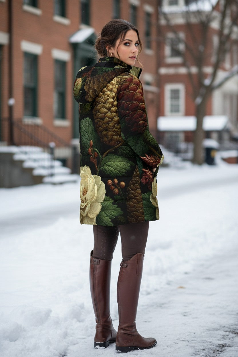 Winter Forest Hooded Puffer Coat