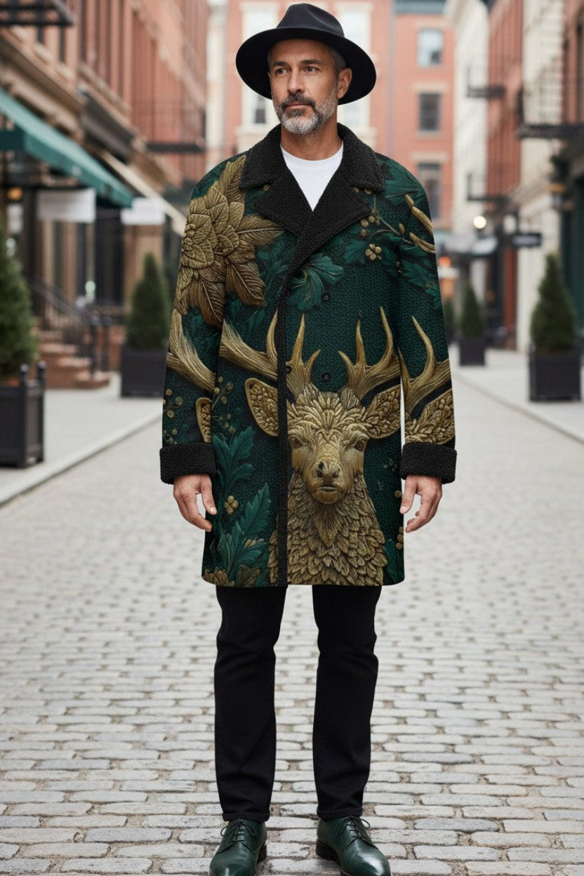 Golden Stag Trench Coat