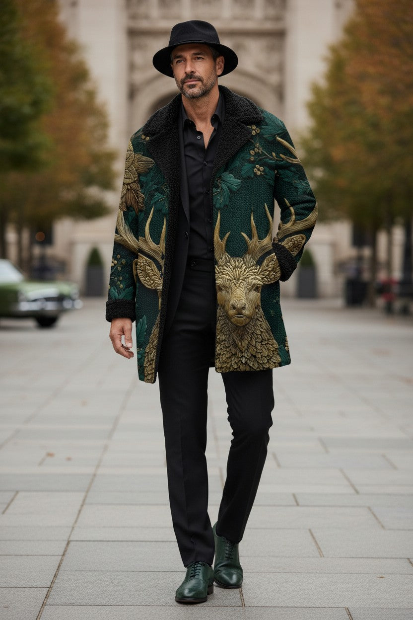 Golden Stag Trench Coat