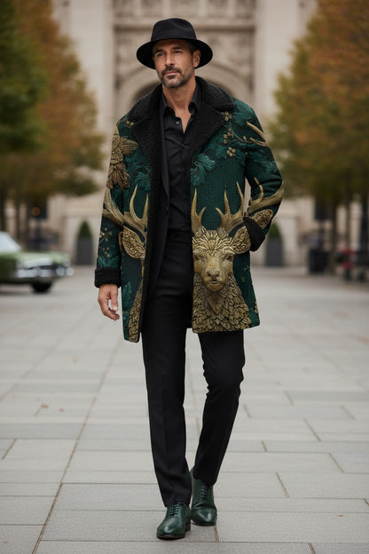 Golden Stag Trench Coat