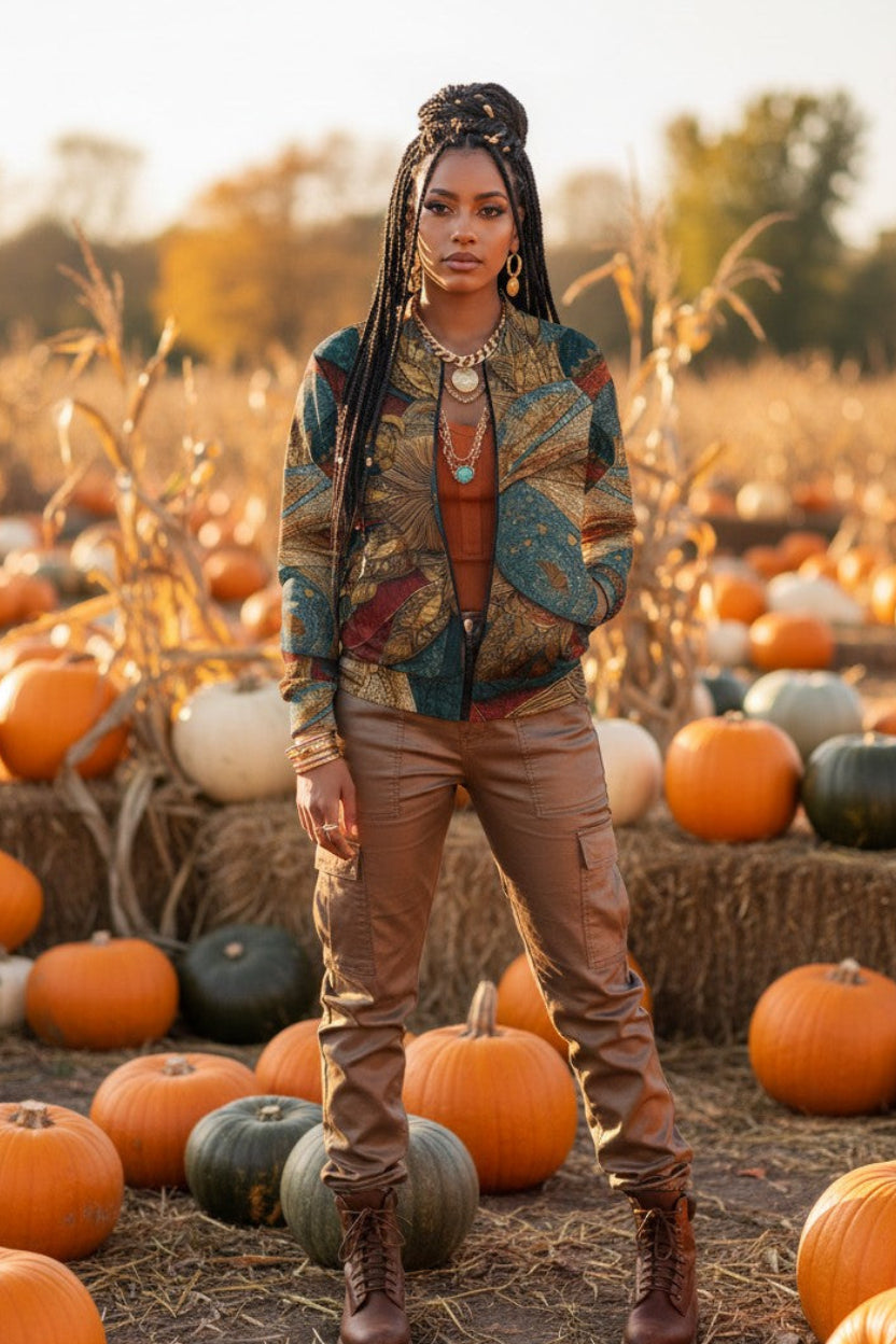 Autumn Sun Lightweight Bomber Jacket