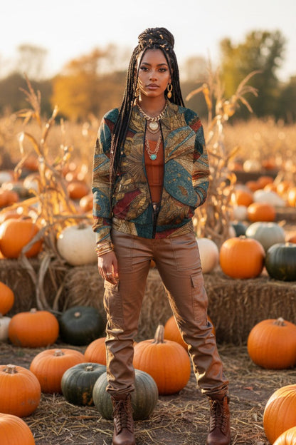 Autumn Sun Lightweight Bomber Jacket