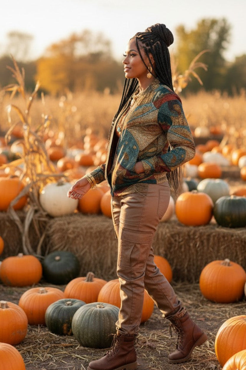 Autumn Sun Lightweight Bomber Jacket