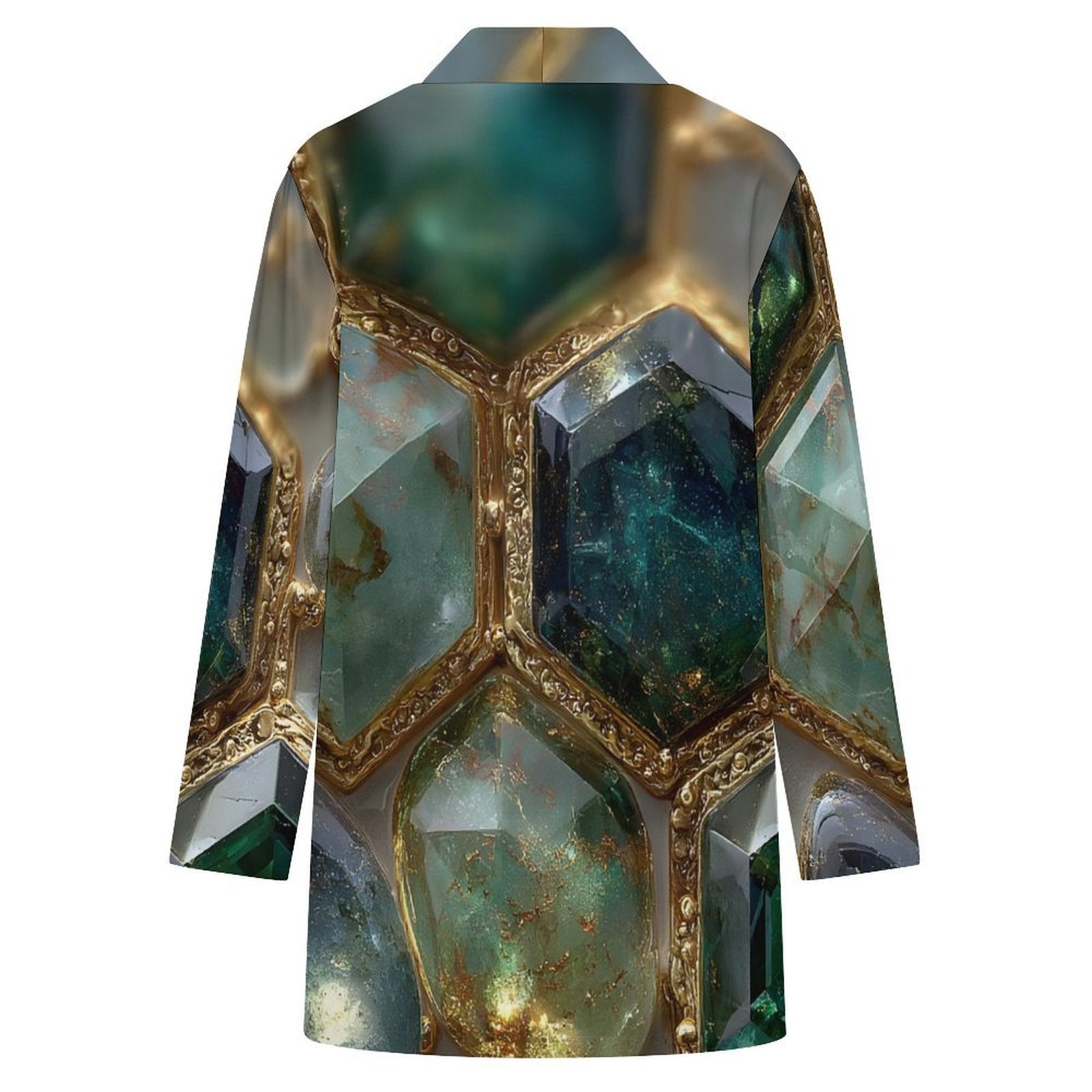 Emerald Hive Casual Cardigan