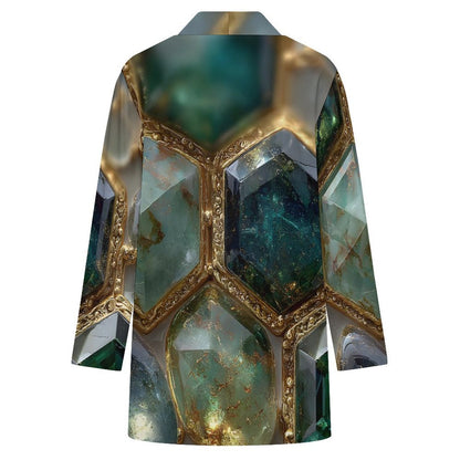 Emerald Hive Casual Cardigan