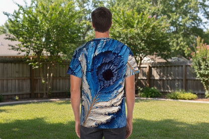 Azul Feather: The Sovereign Plume Tee