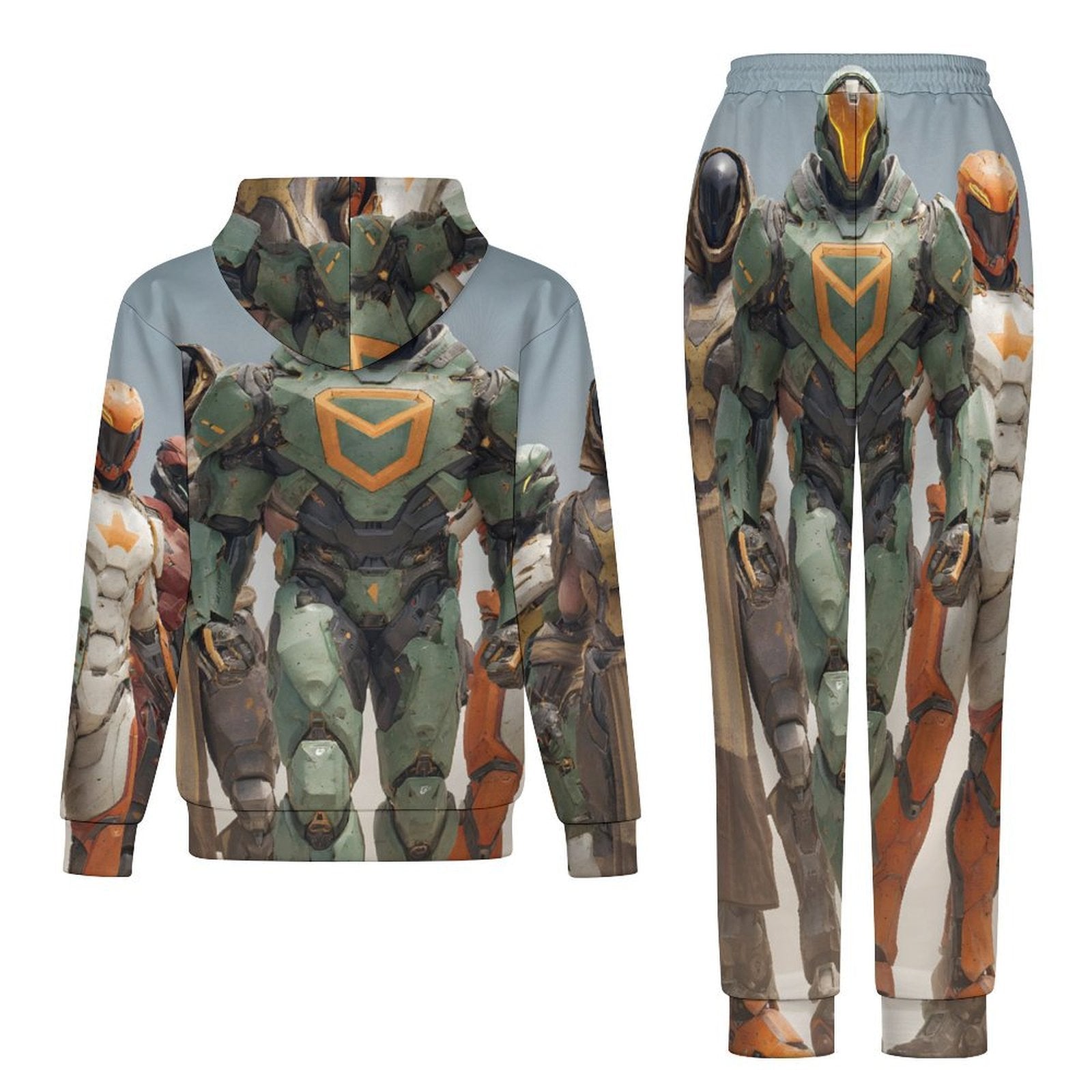 Men's Casual Hoodie Tracksuit Two-Piece Outfit