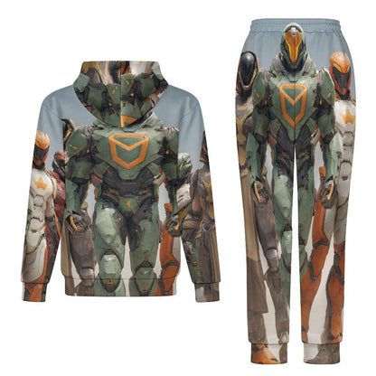 Men's Casual Hoodie Tracksuit Two-Piece Outfit