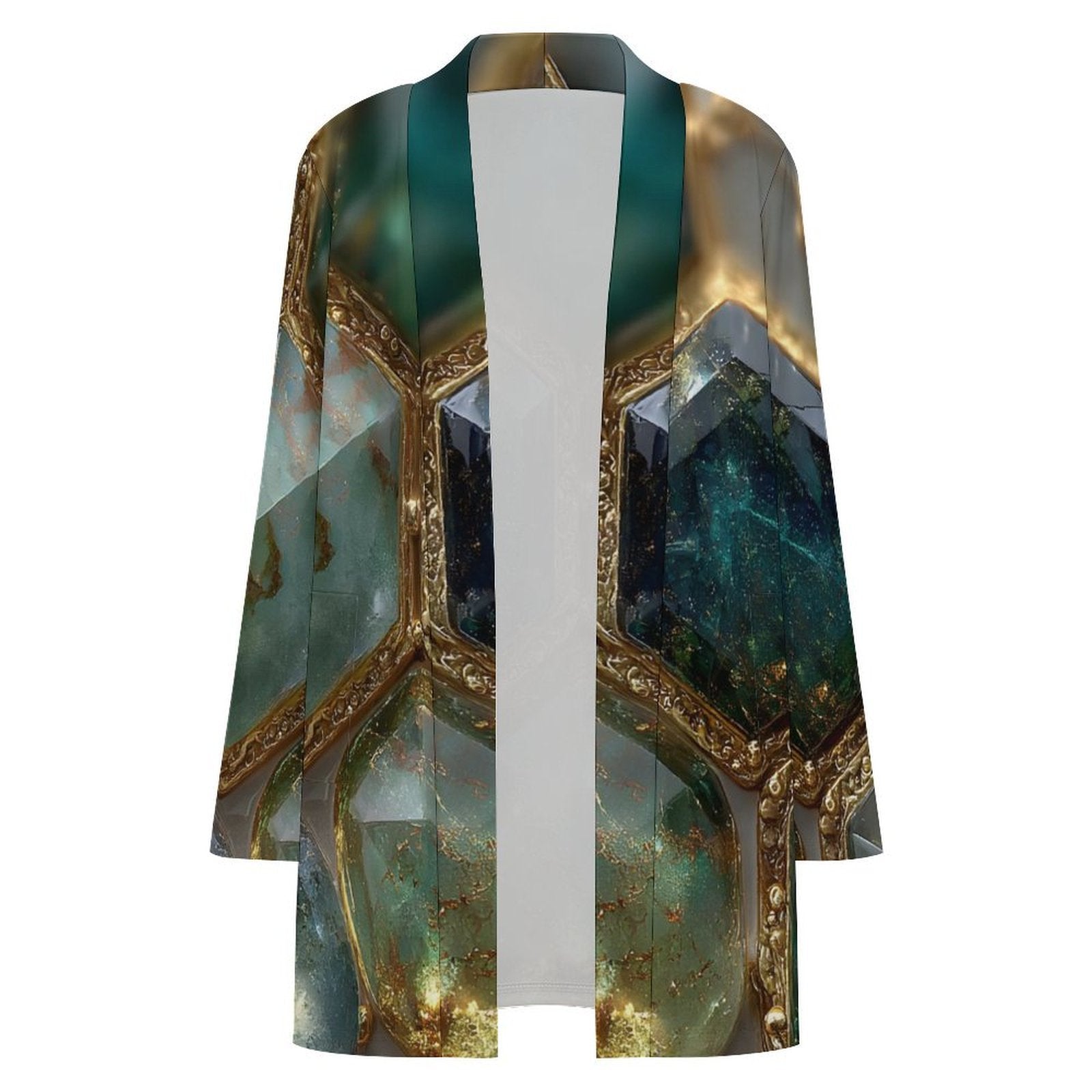 Emerald Hive Casual Cardigan