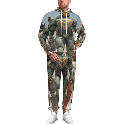 Men's Casual Hoodie Tracksuit Two-Piece Outfit