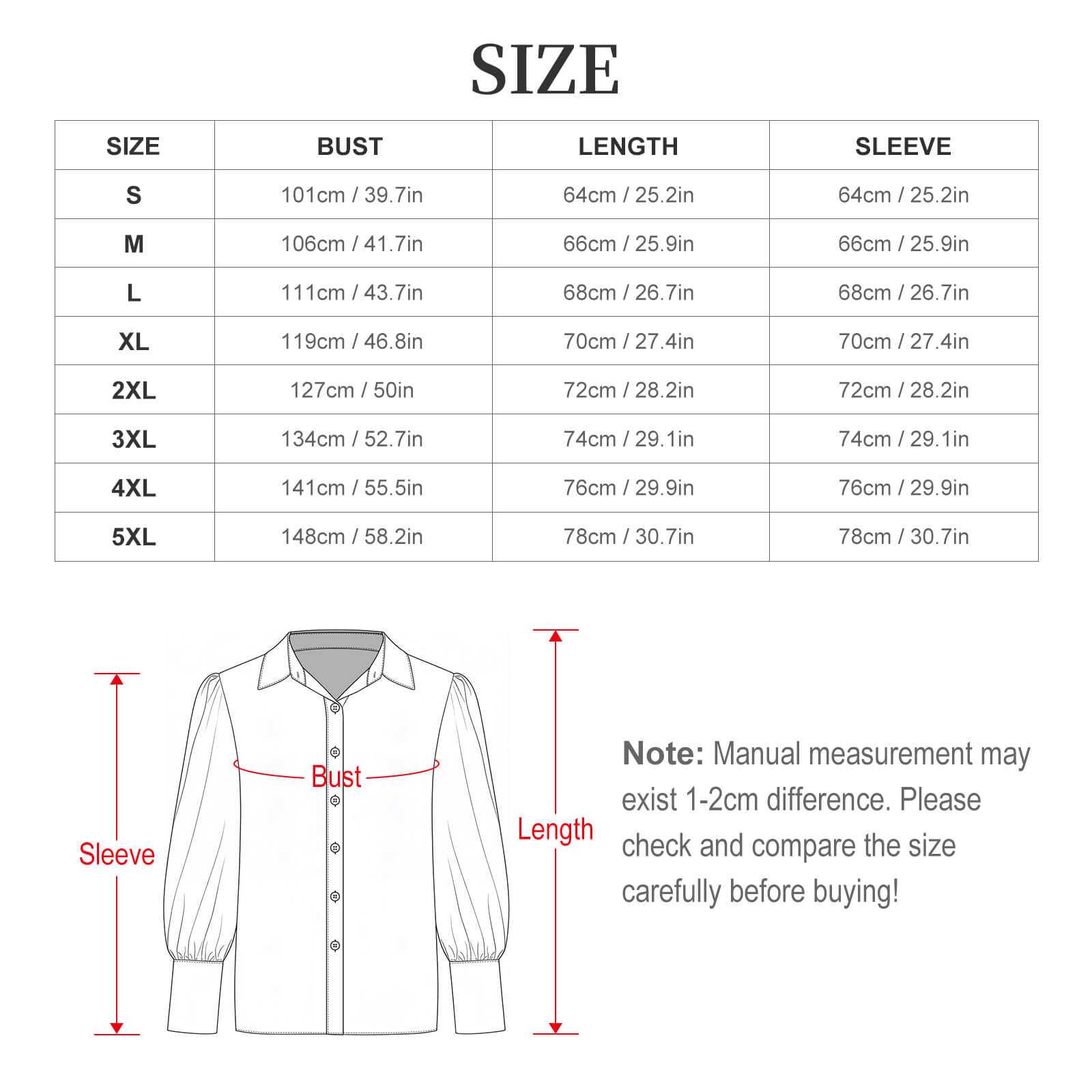 Midnight Rose Garden Casual Blouse Shirt