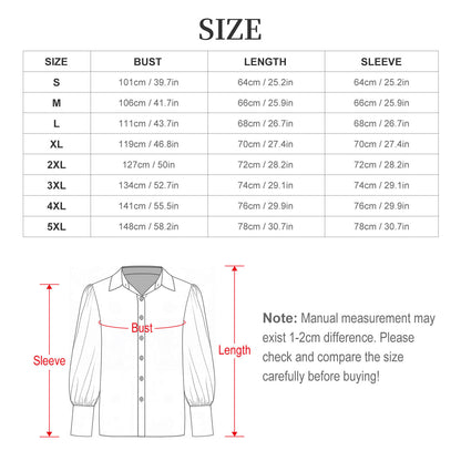 Midnight Rose Garden Casual Blouse Shirt